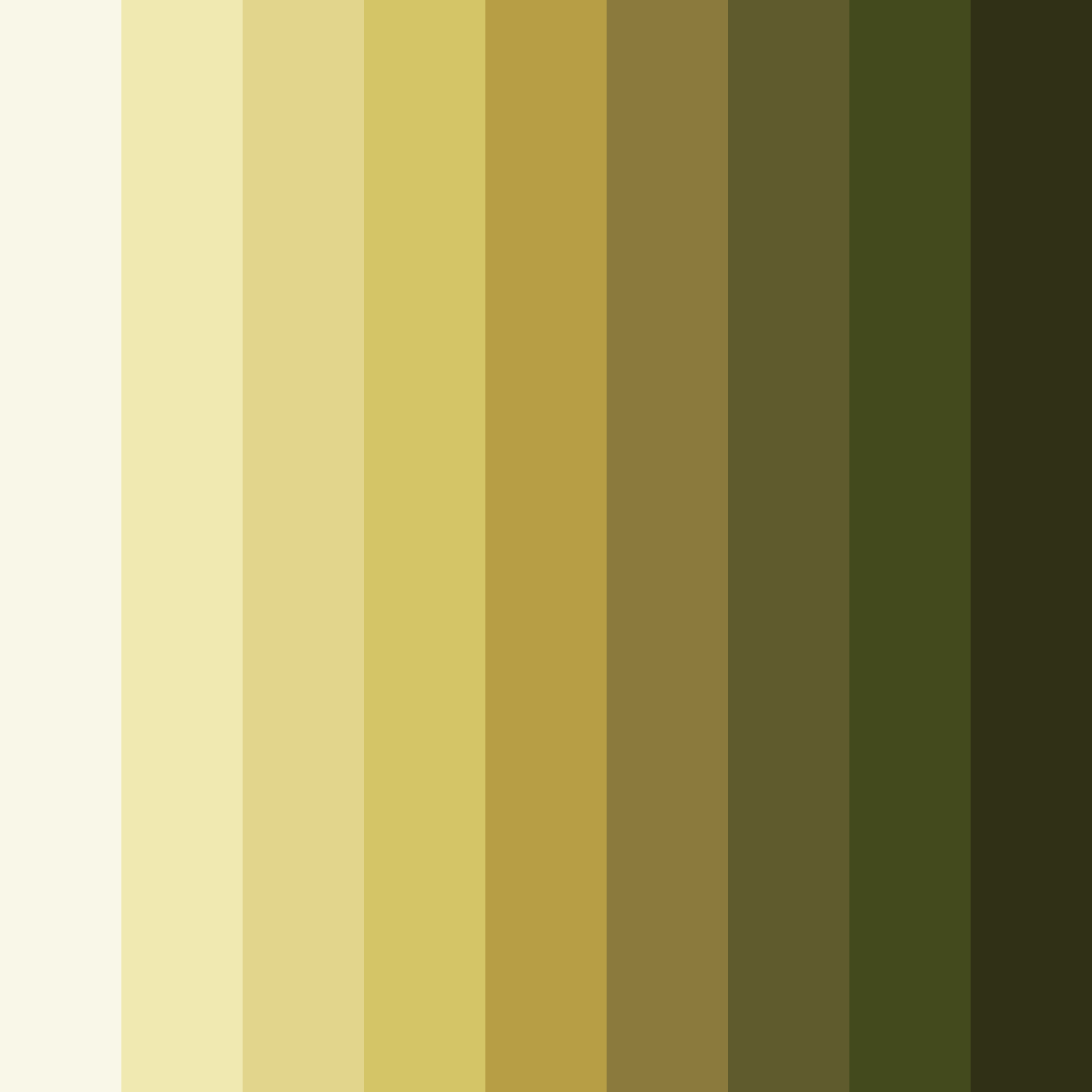 Download earthy yellow color palette PNG image (square)