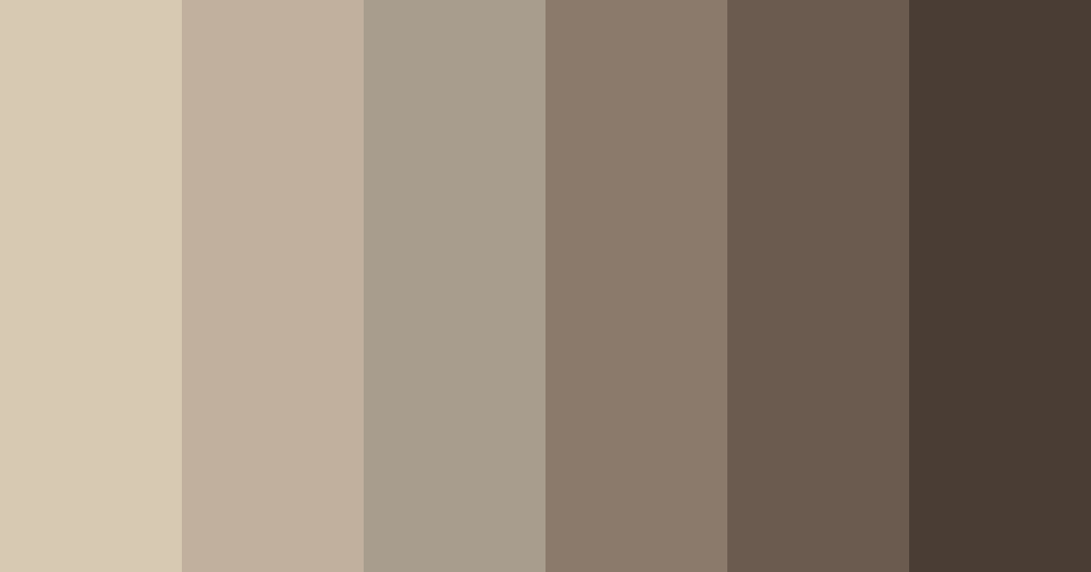 Download taupe shades color palette PNG image (landscape)