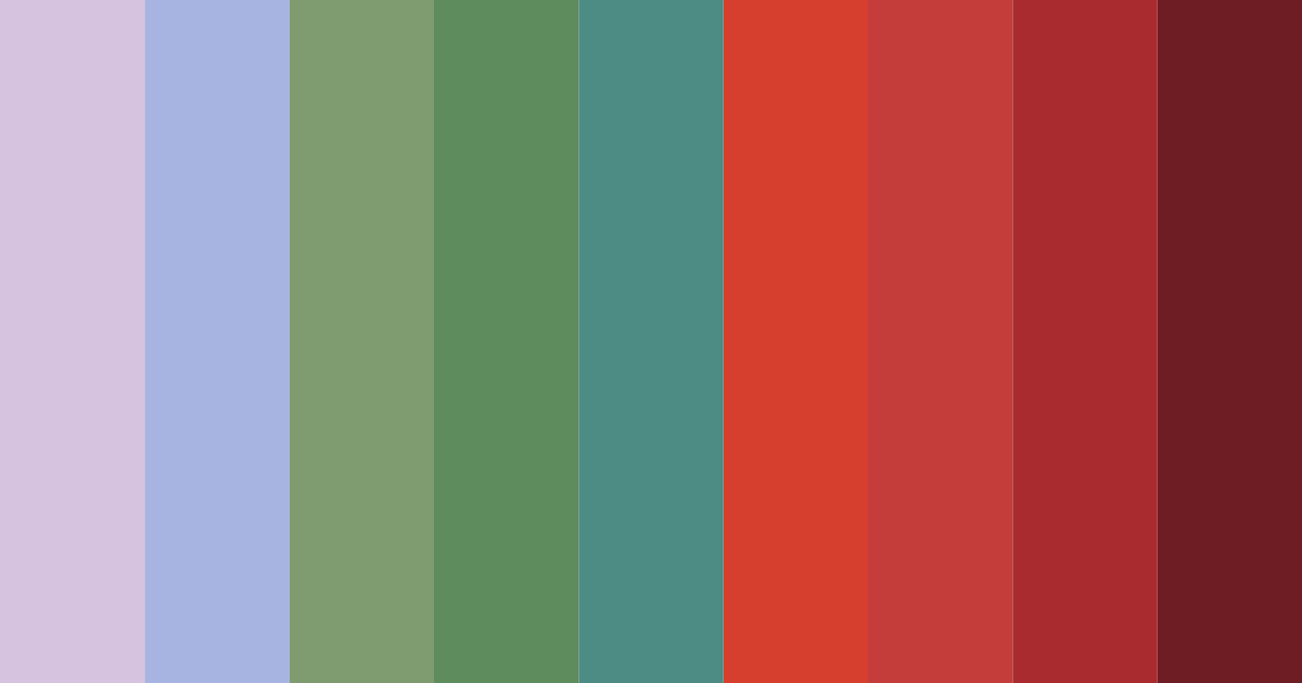 Download mystic garden blooms color palette PNG image (landscape)