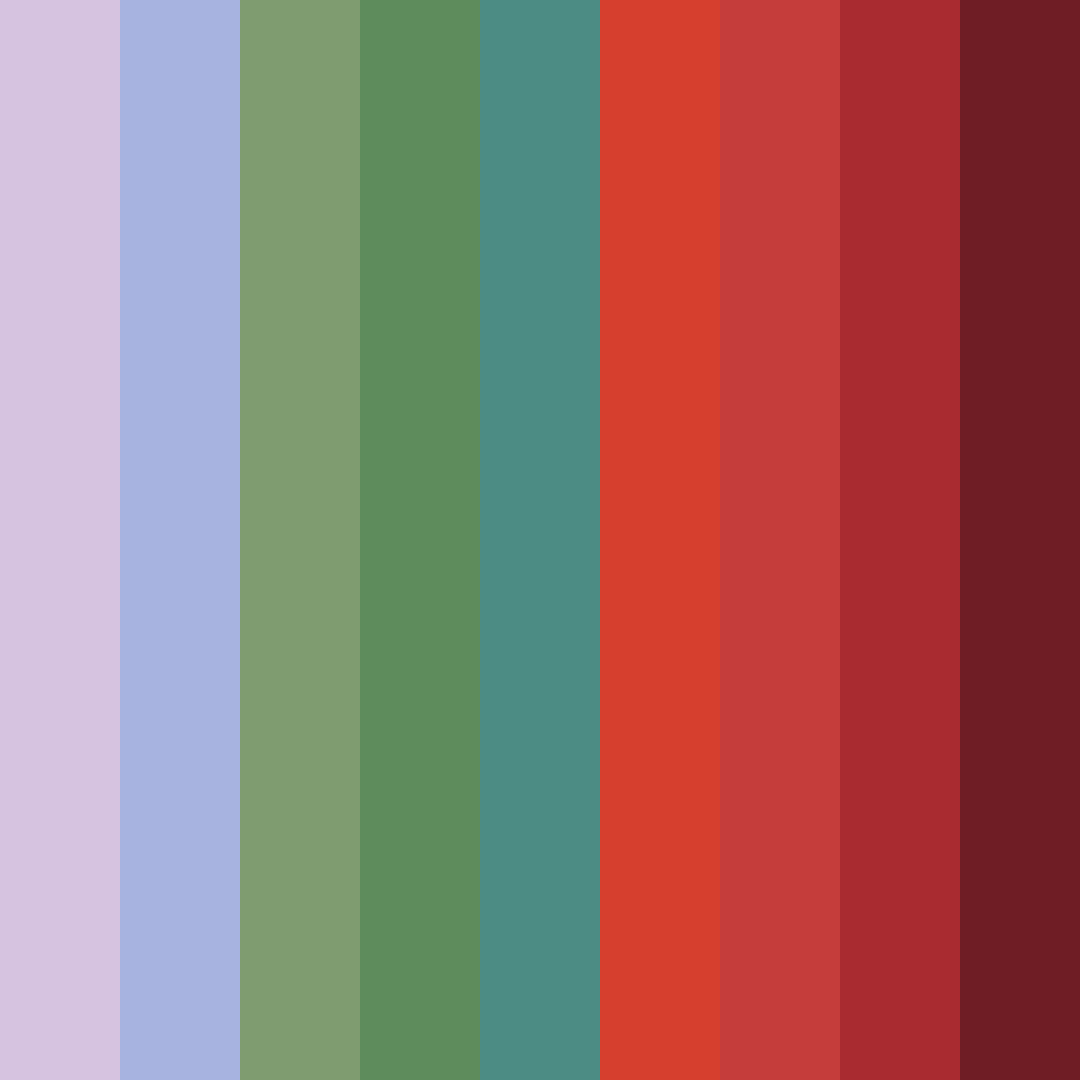 Download mystic garden blooms color palette PNG image (square)