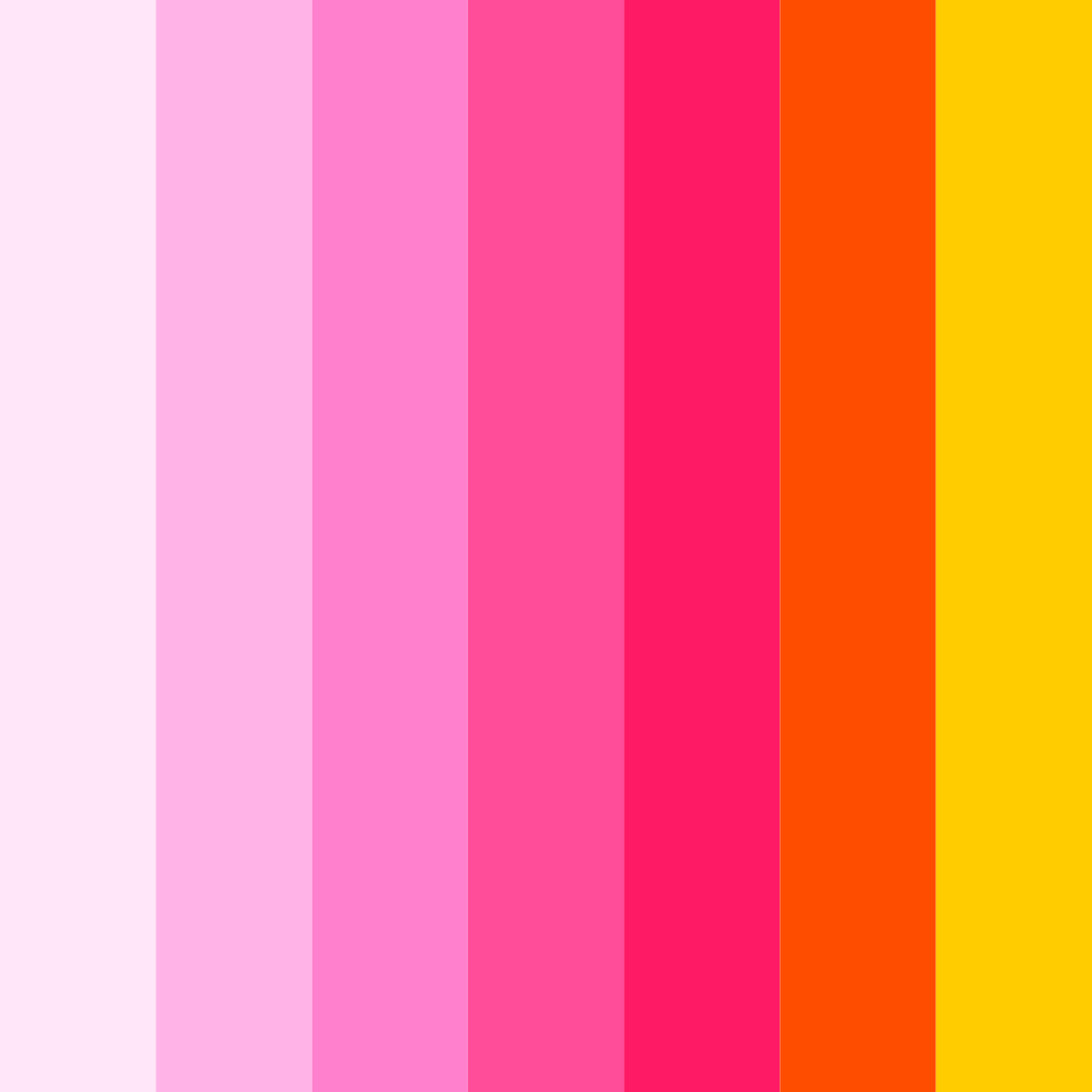 Download sunset sorbet color palette PNG image (square)