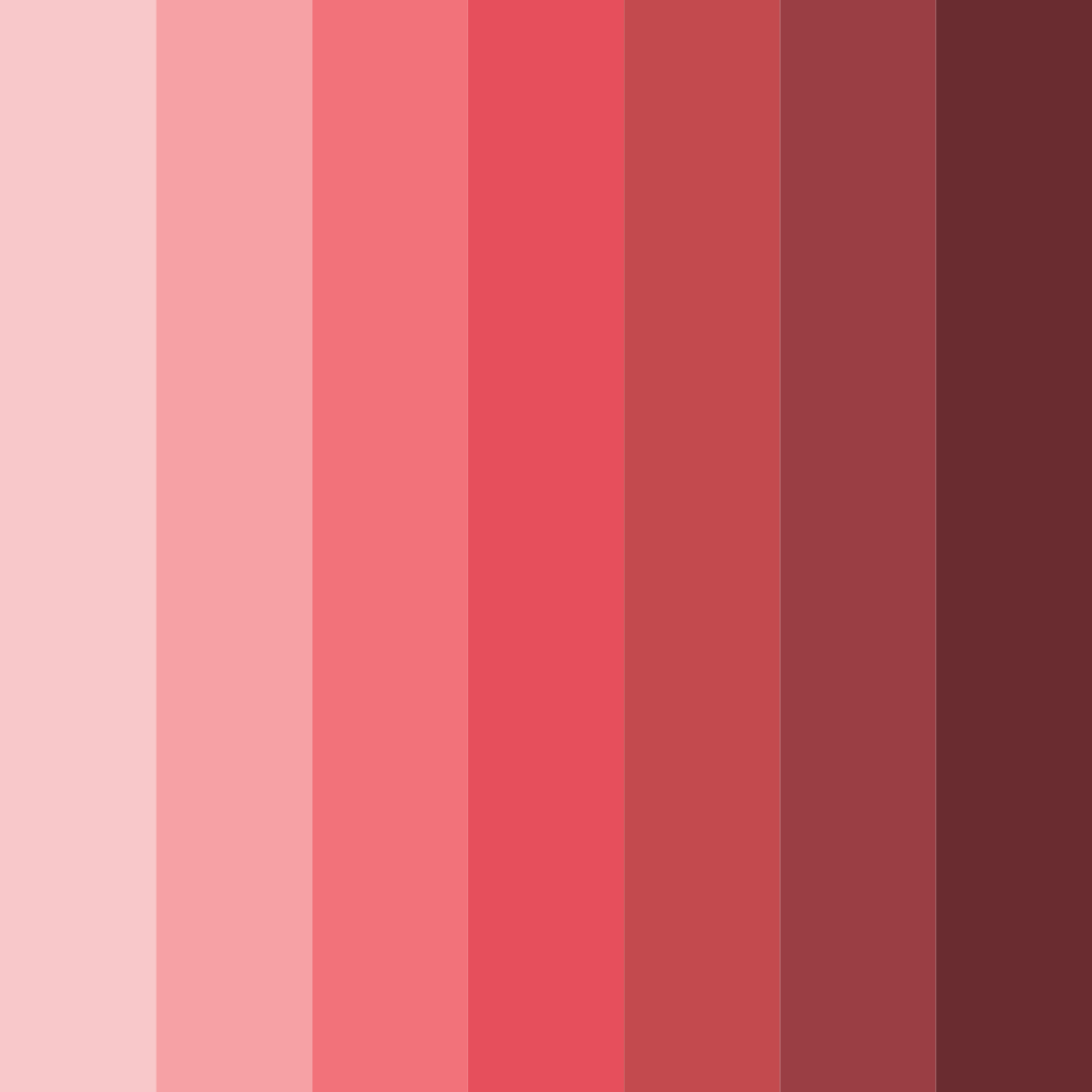 Download blushing blooms color palette PNG image (square)