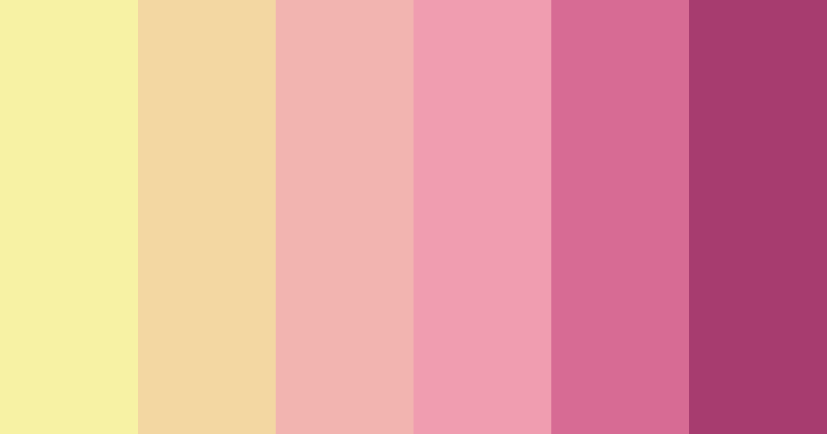 Download pink summer color palette PNG image (landscape)