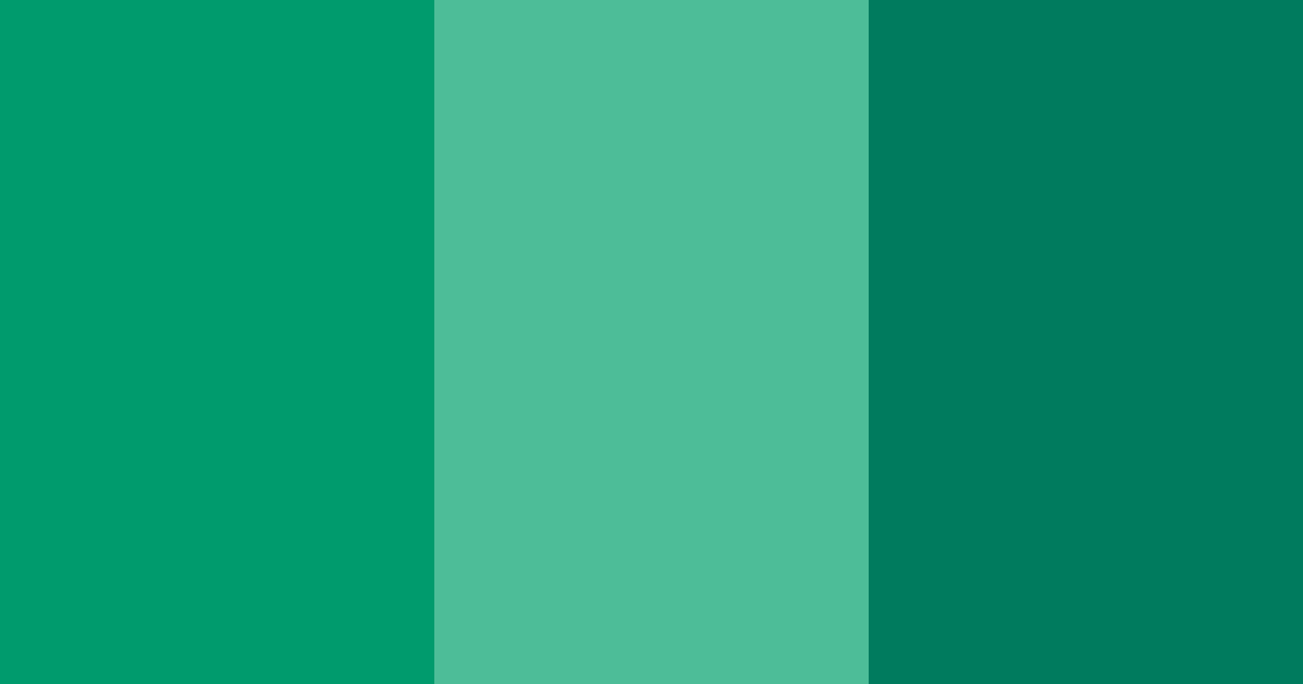 Download tropical emeralds color palette PNG image (landscape)