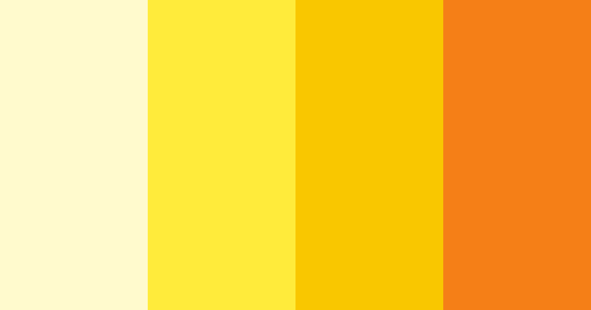 Download sunny citrus dream color palette PNG image (landscape)