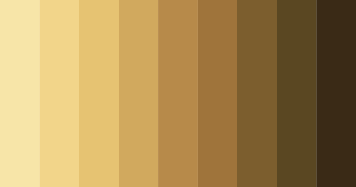 Download golden earthtones color palette PNG image (landscape)