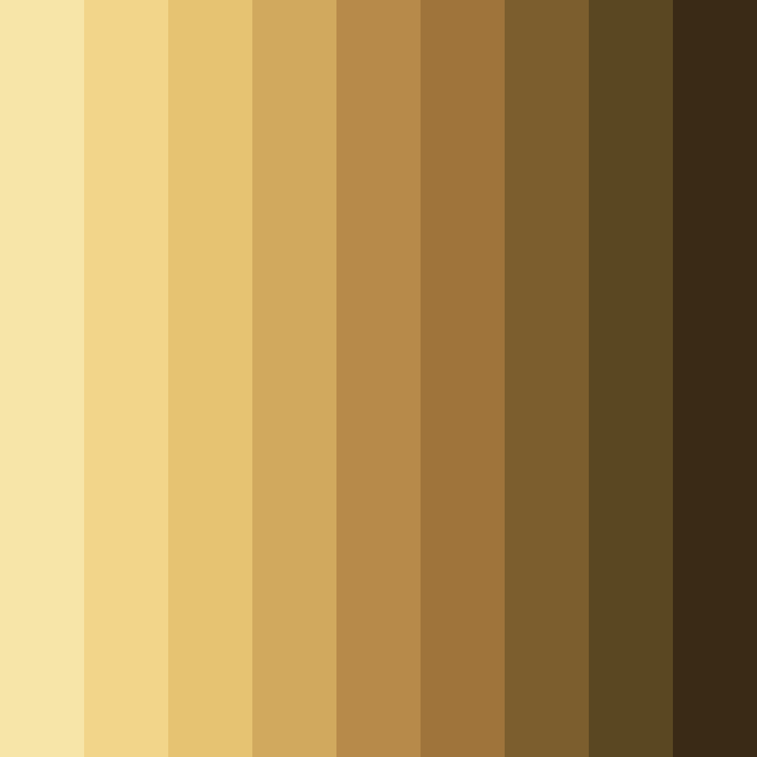 Download golden earthtones color palette PNG image (square)