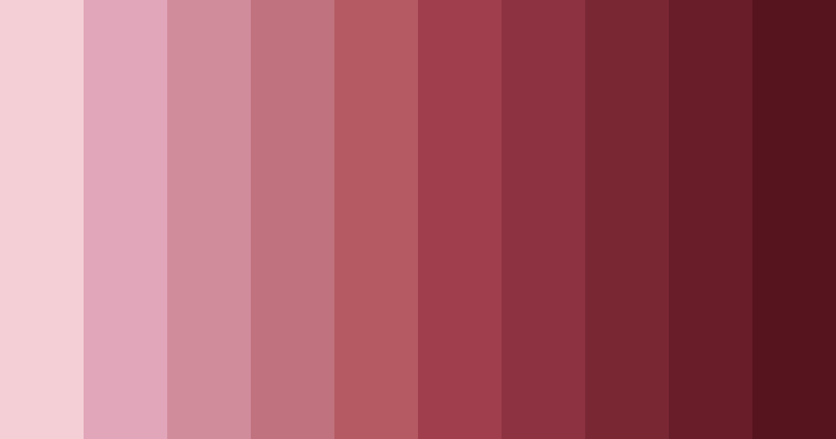 Download dusty rose shades color palette PNG image (landscape)