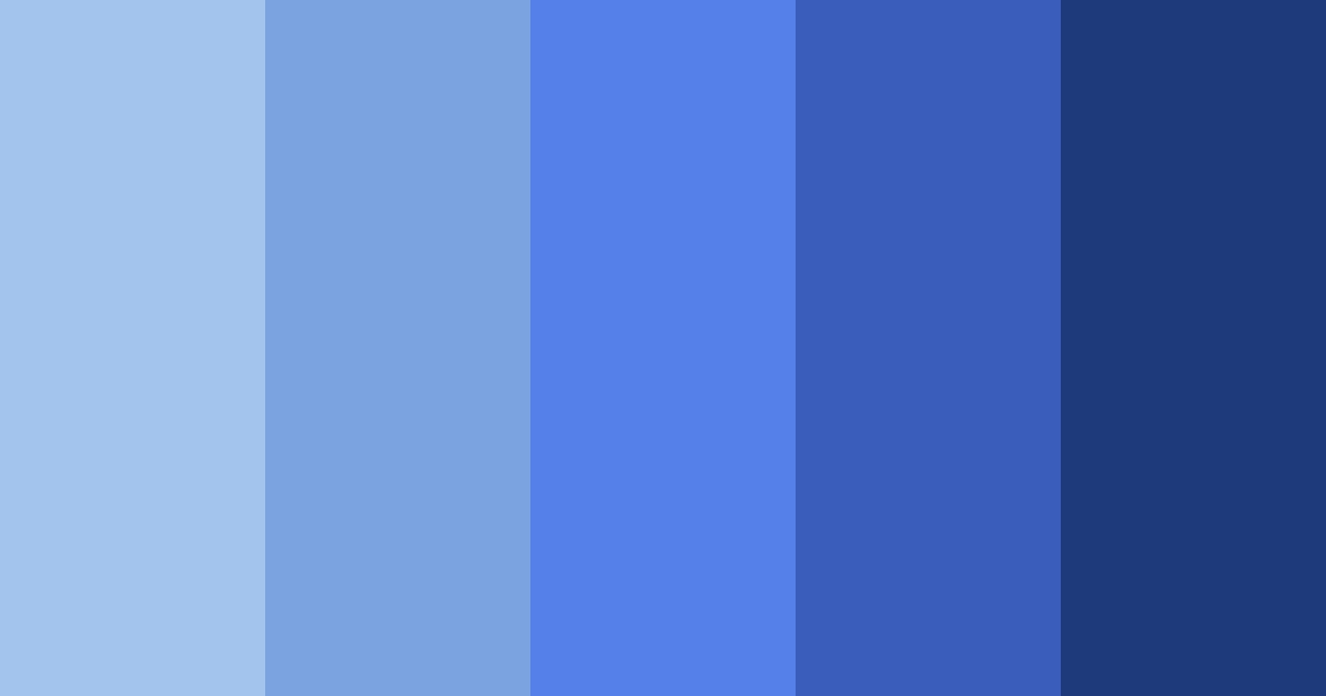 Download shades of blue color palette PNG image (landscape)