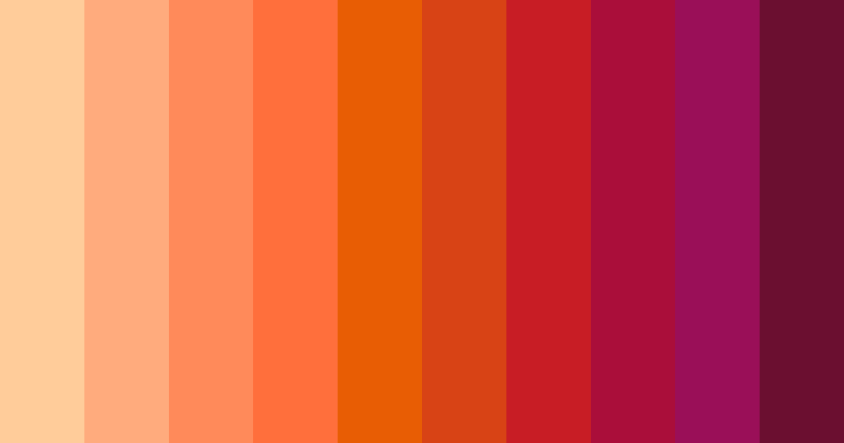 Download sunset orange color palette PNG image (landscape)