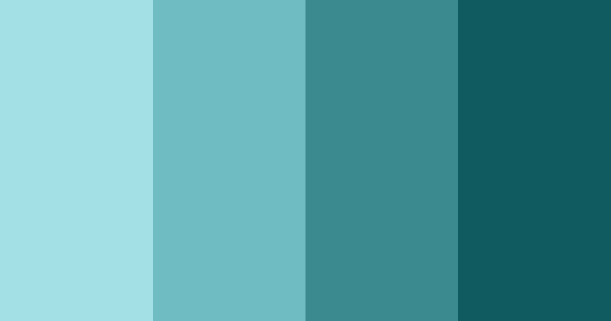 Download blue water color palette PNG image (landscape)