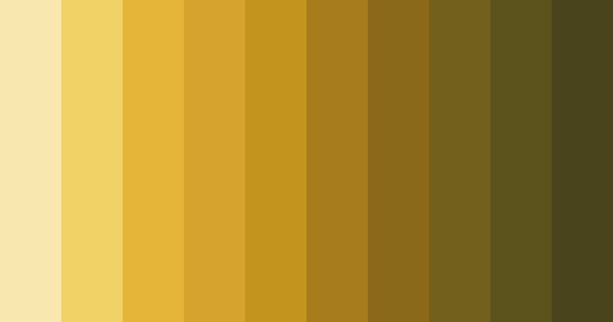 Download golden glow color palette PNG image (landscape)
