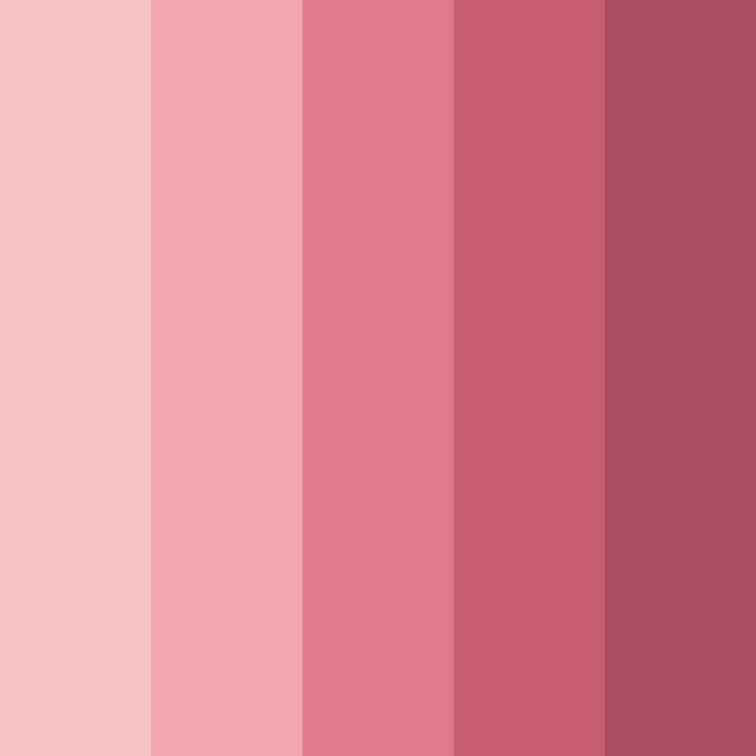 Download blushing petals color palette PNG image (square)