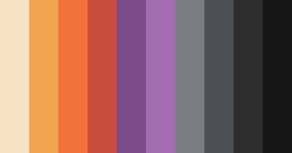 Download orange and purple dreams color palette PNG image (landscape)