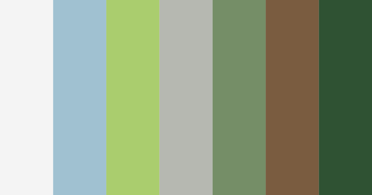 Download forest serenity color palette PNG image (landscape)