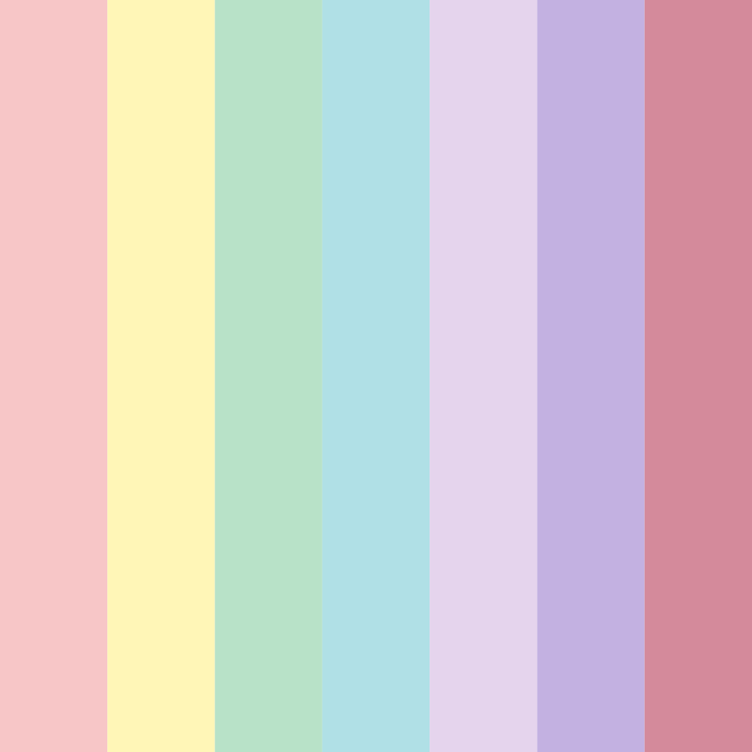 Download pastel pink color palette PNG image (square)
