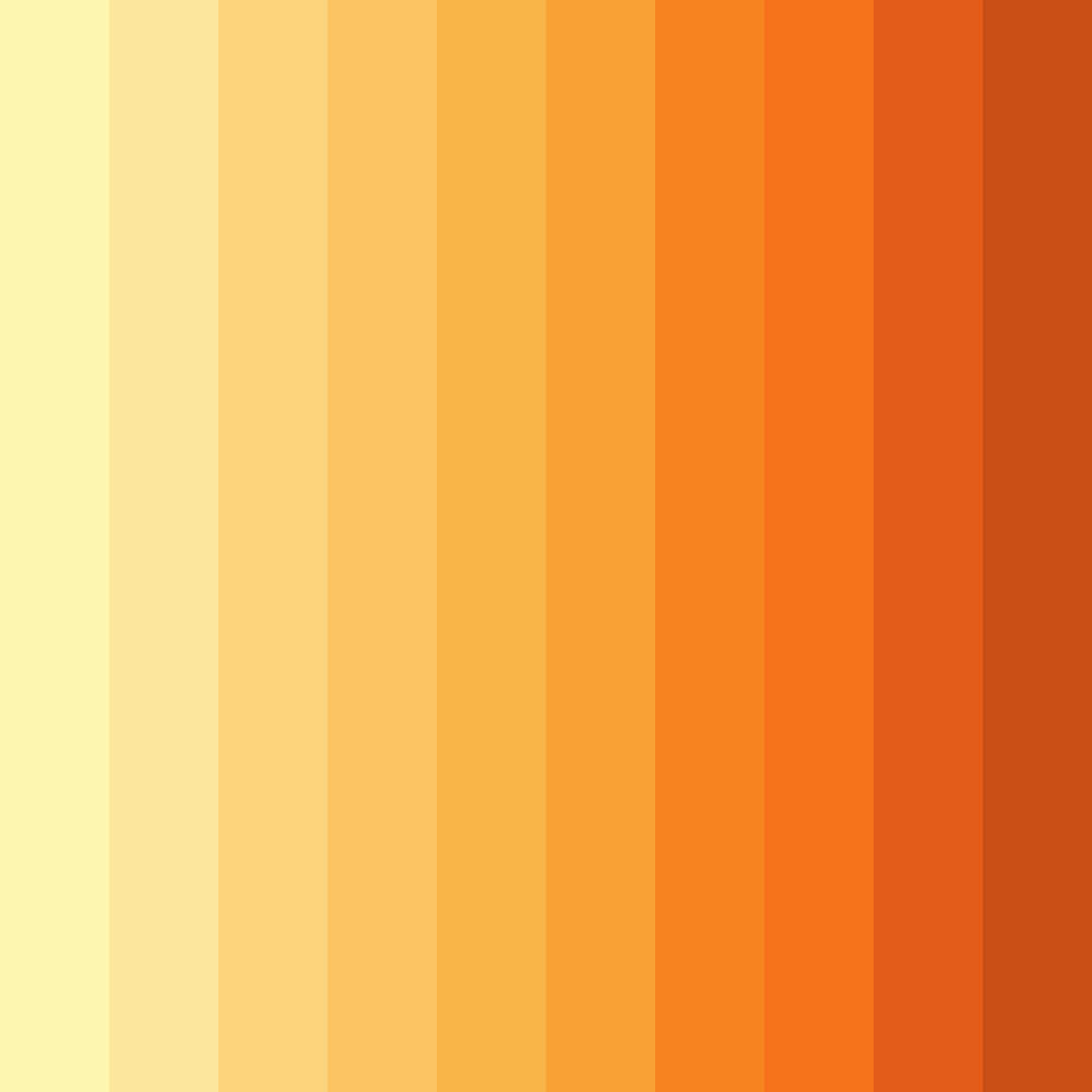 Download sunlit citrus serenade color palette PNG image (square)