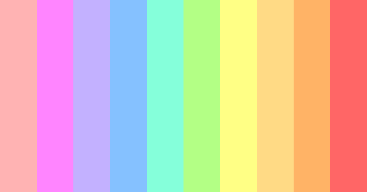 Download vibrant pink color palette PNG image (landscape)
