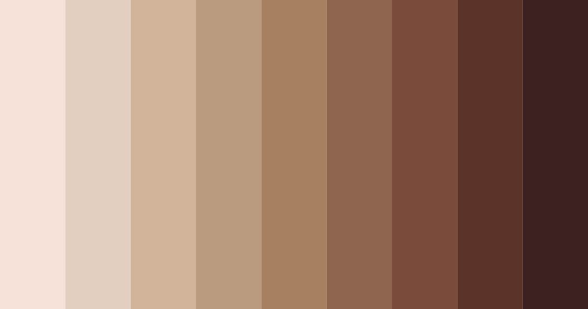 Download warm brewed tones color palette PNG image (landscape)