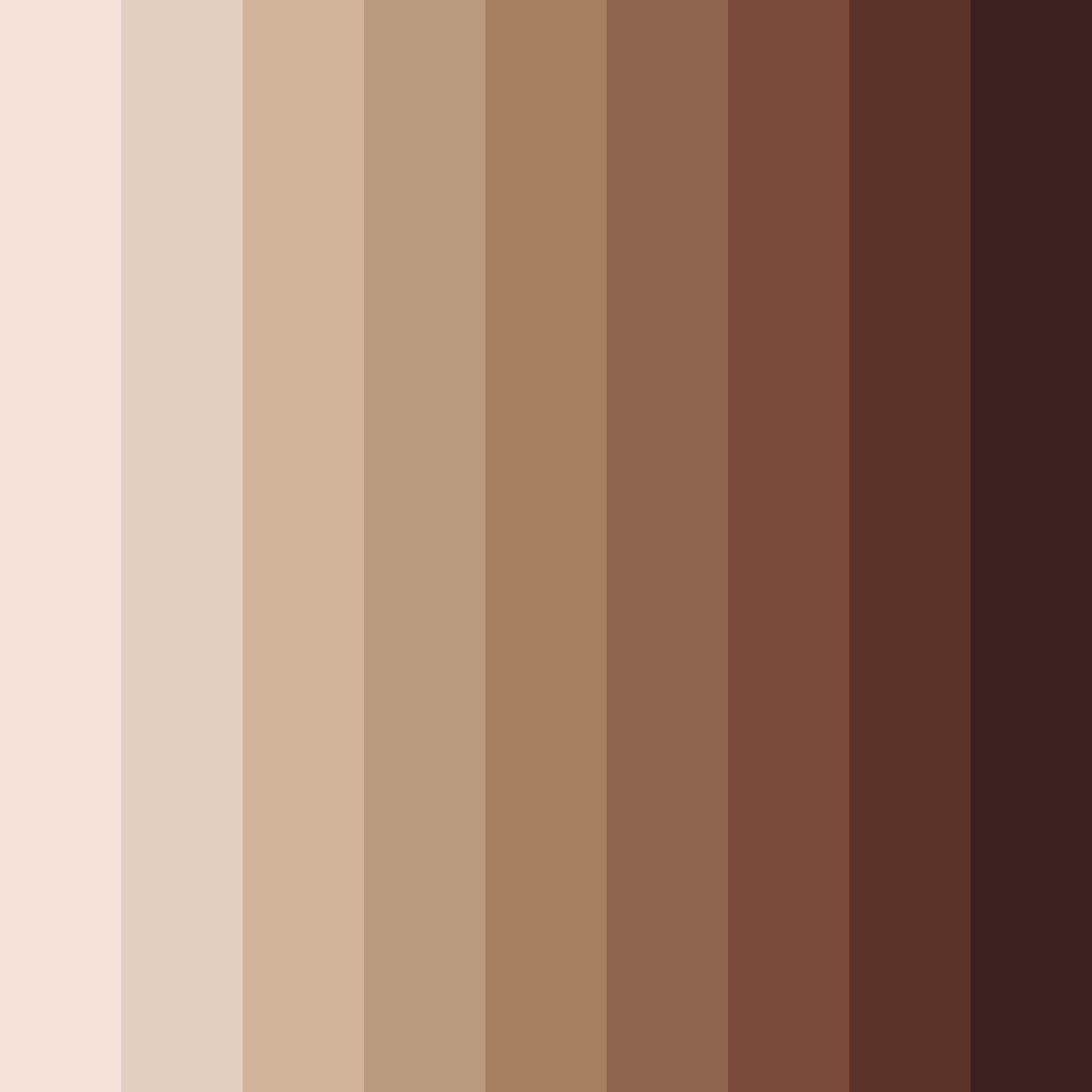 Download warm brewed tones color palette PNG image (square)