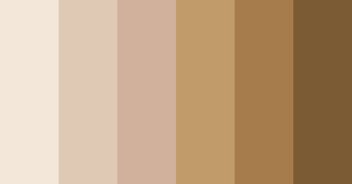 Download shades of brown rice color palette PNG image (landscape)