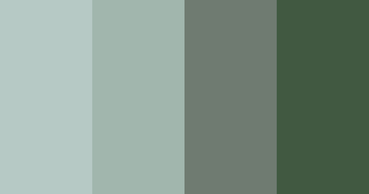 Download dark green color palette PNG image (landscape)