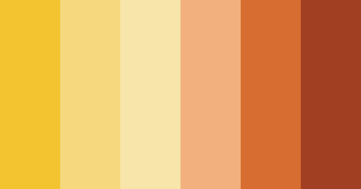 Download golden harvest color palette PNG image (landscape)