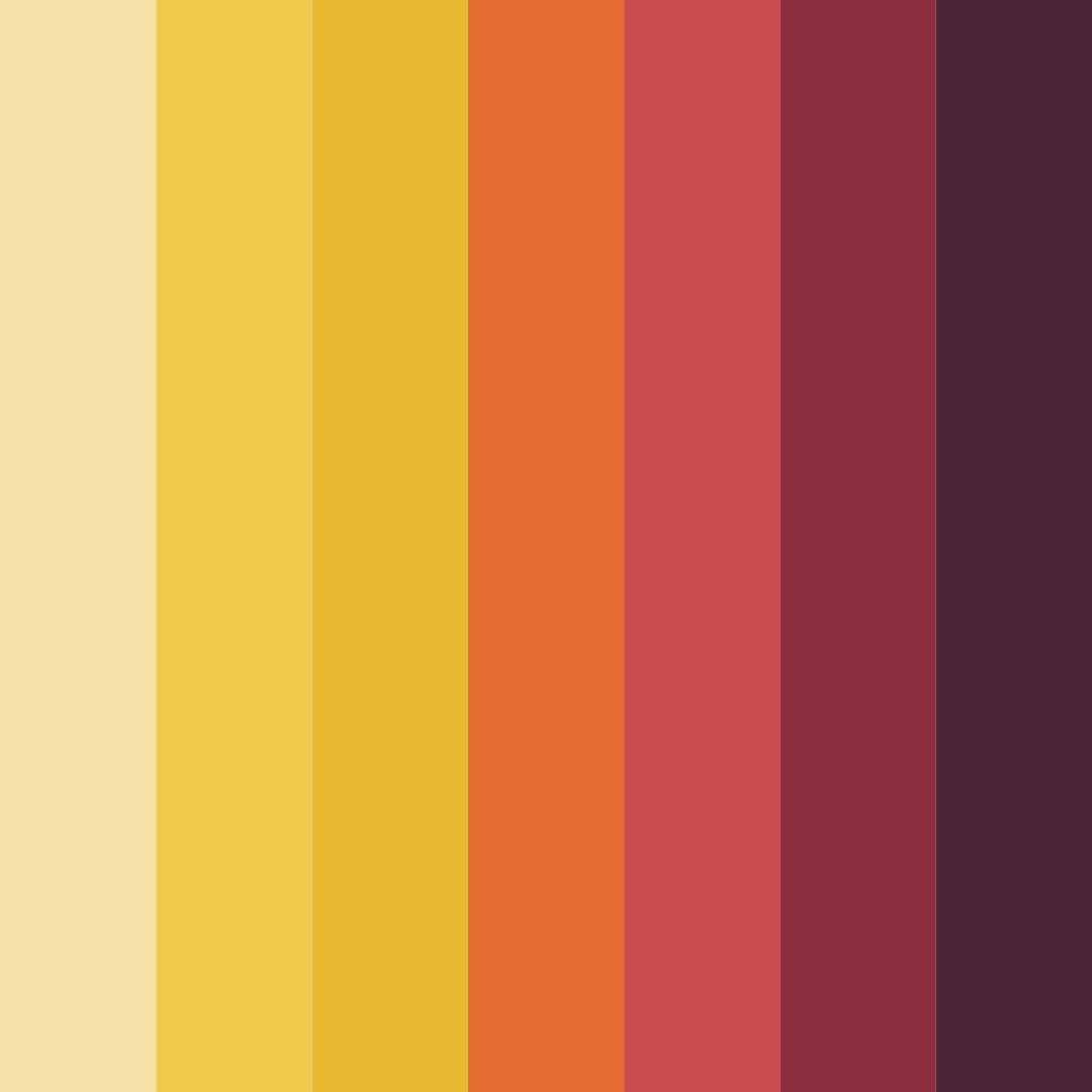 Download tuscan sunrise color palette PNG image (square)