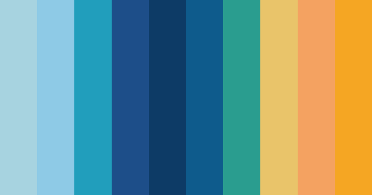 Download oceanic harmony color palette PNG image (landscape)