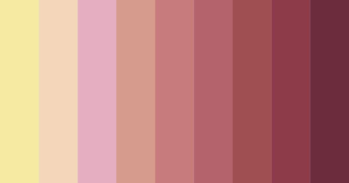 Download sunset blossoms color palette PNG image (landscape)