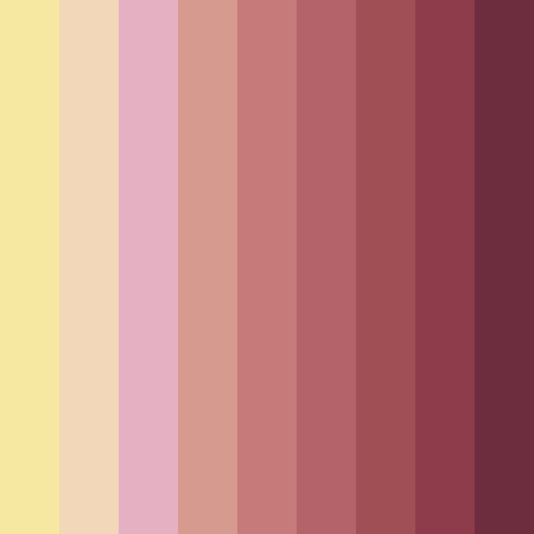 Download sunset blossoms color palette PNG image (square)
