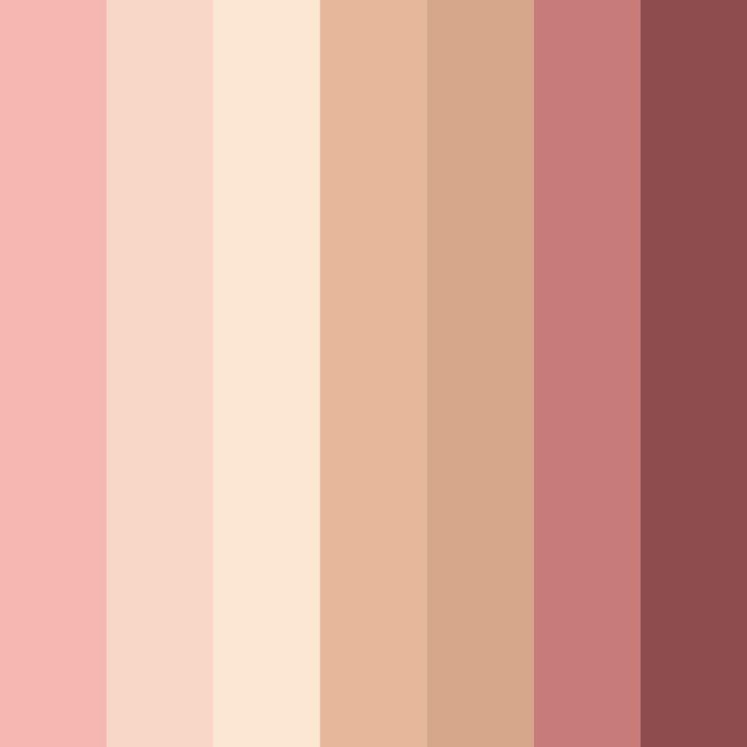 Download vintage pink color palette PNG image (square)
