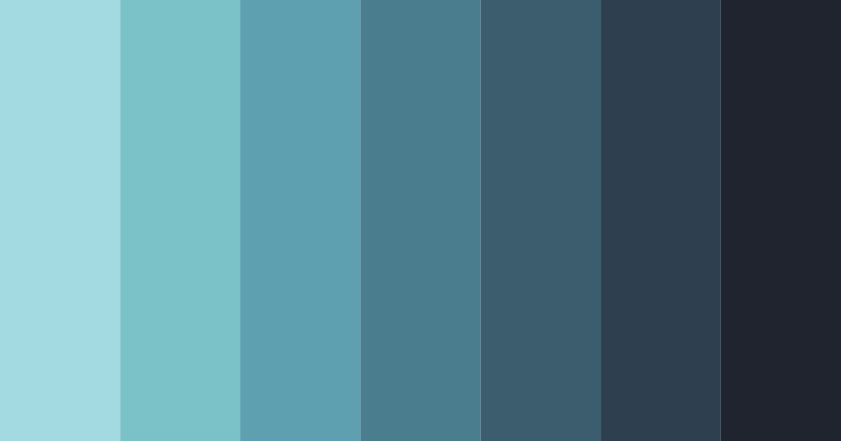 Download blue serenity color palette PNG image (landscape)