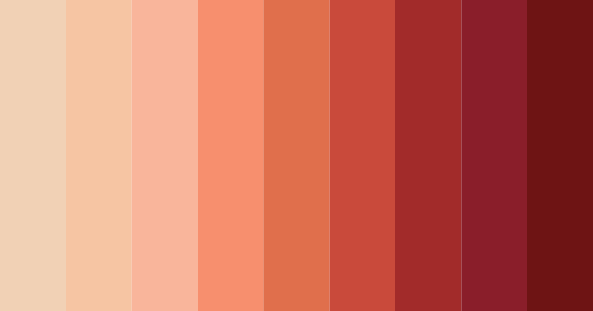Download red chinese color palette PNG image (landscape)