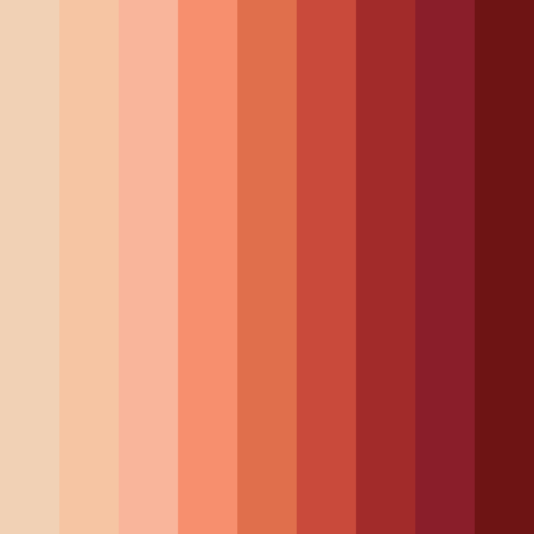 Download red chinese color palette PNG image (square)