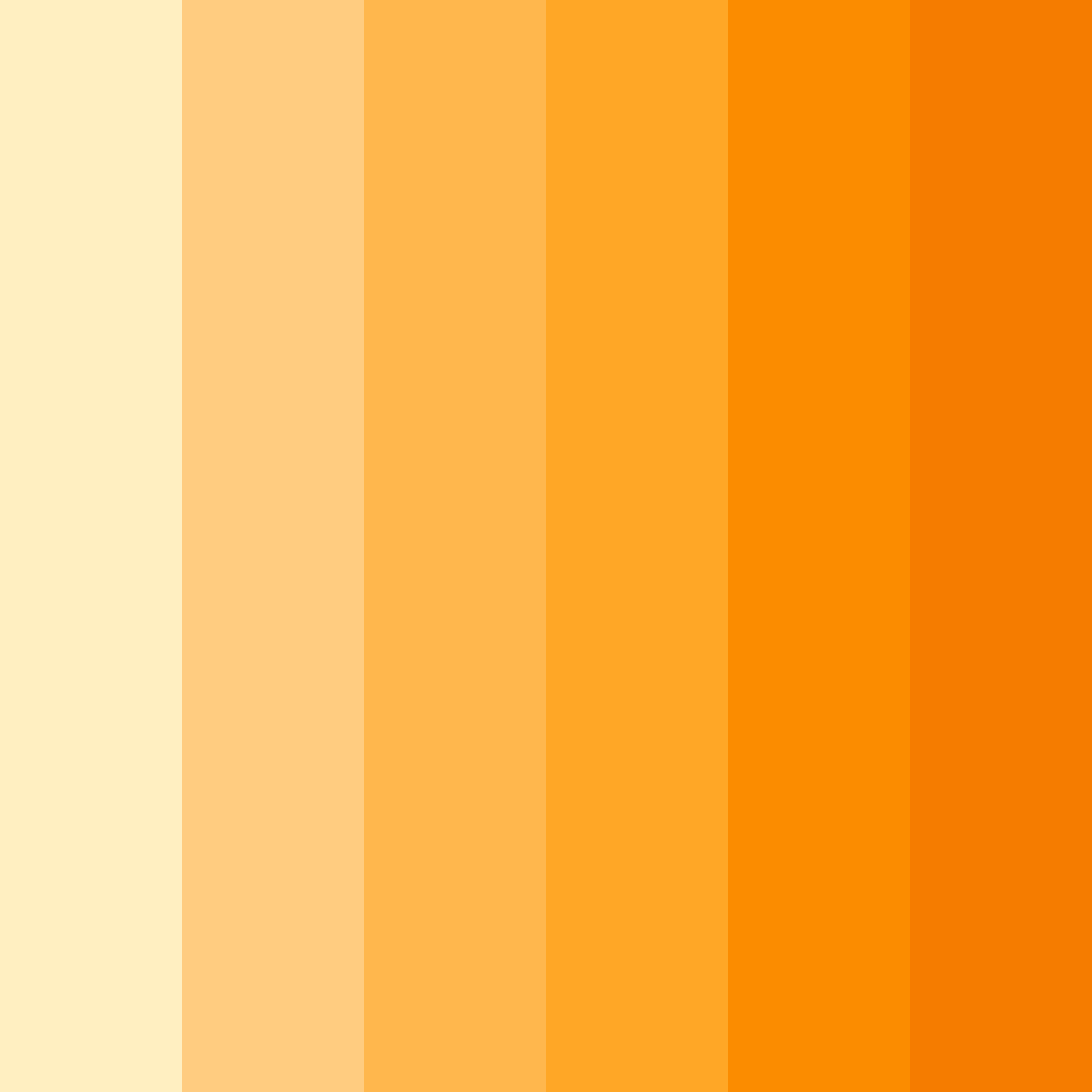 Download orange sunrise color palette PNG image (square)