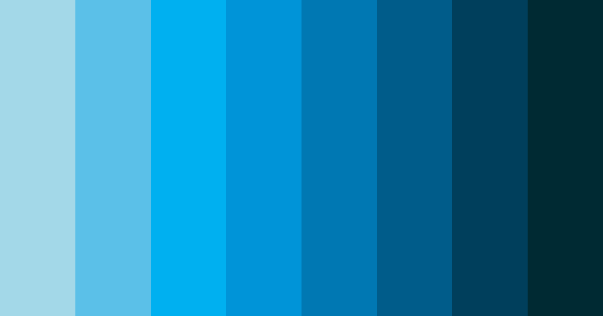 Download ocean serenade color palette PNG image (landscape)