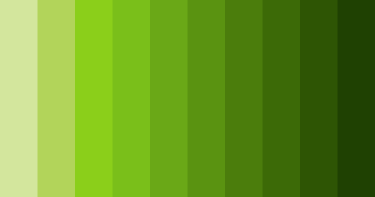 Download lush green harmony color palette PNG image (landscape)