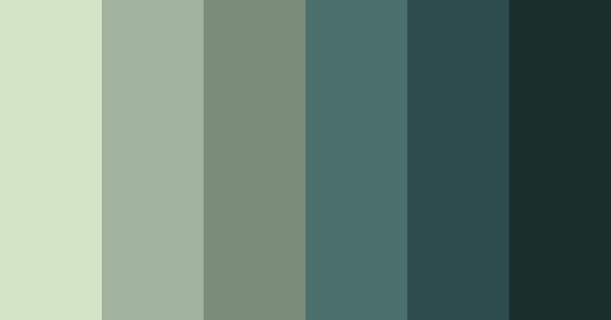 Download enchanted forest twilight color palette PNG image (landscape)