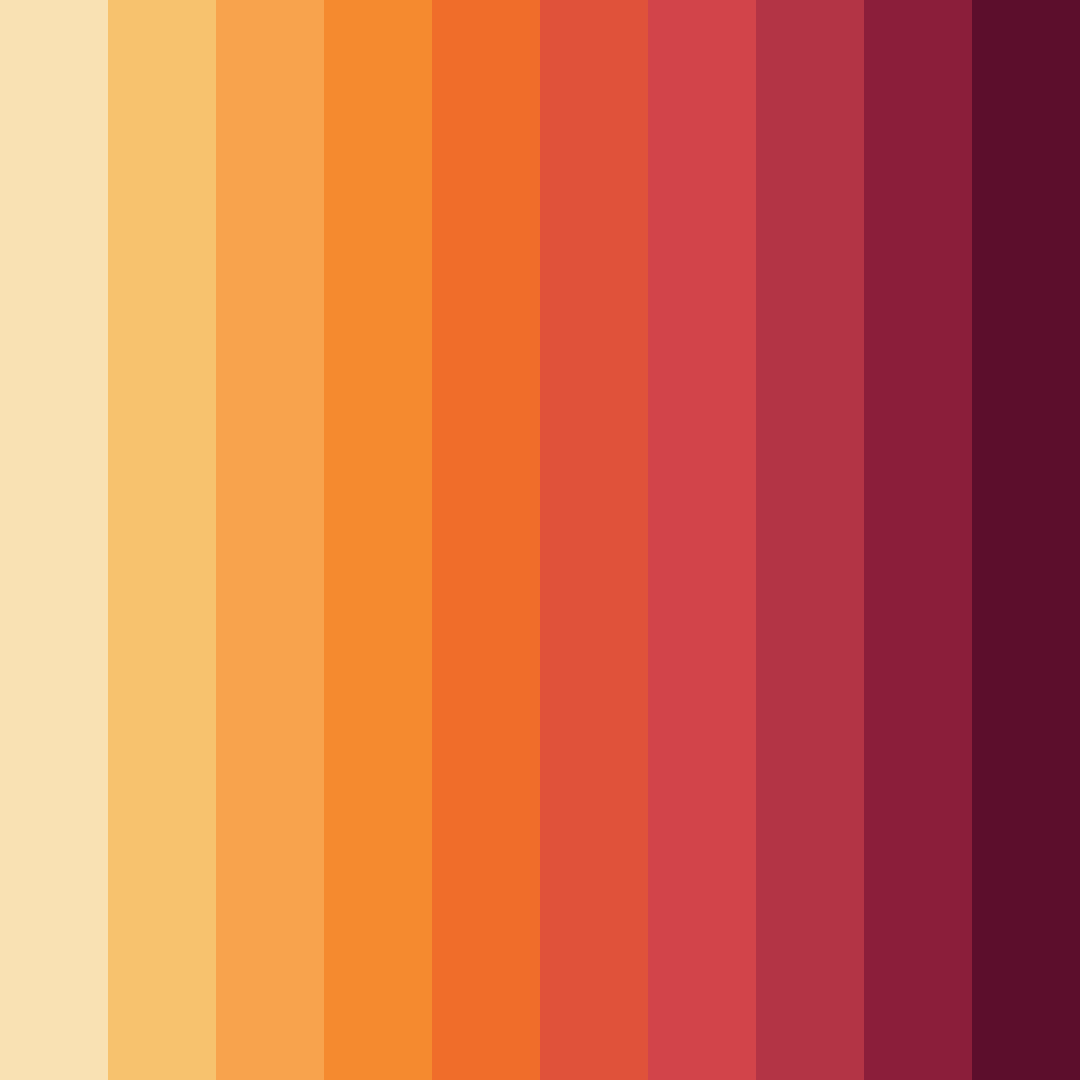 Download summer sunset serenade color palette PNG image (square)