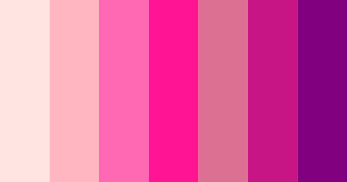 Download bright pink color palette PNG image (landscape)