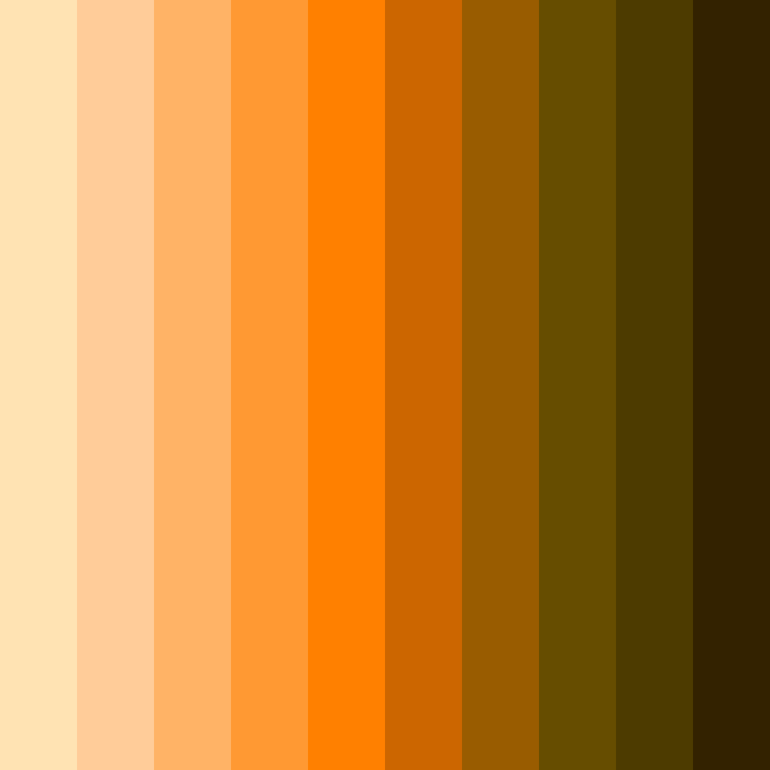 Download amber harvest color palette PNG image (square)