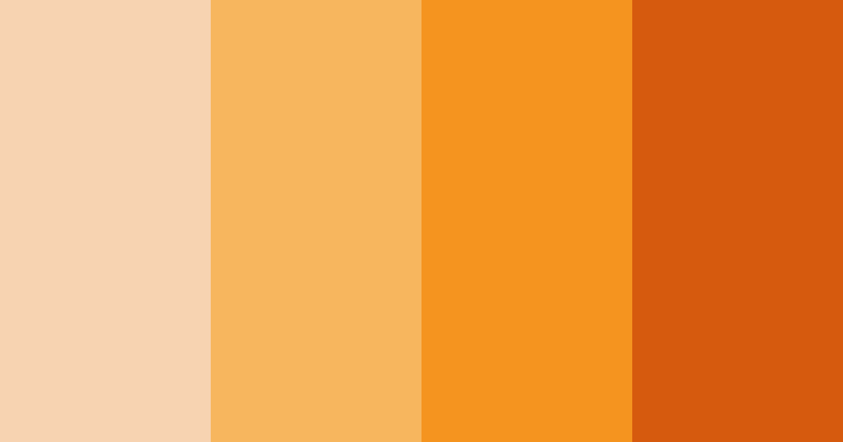 Download peachy paradise color palette PNG image (landscape)