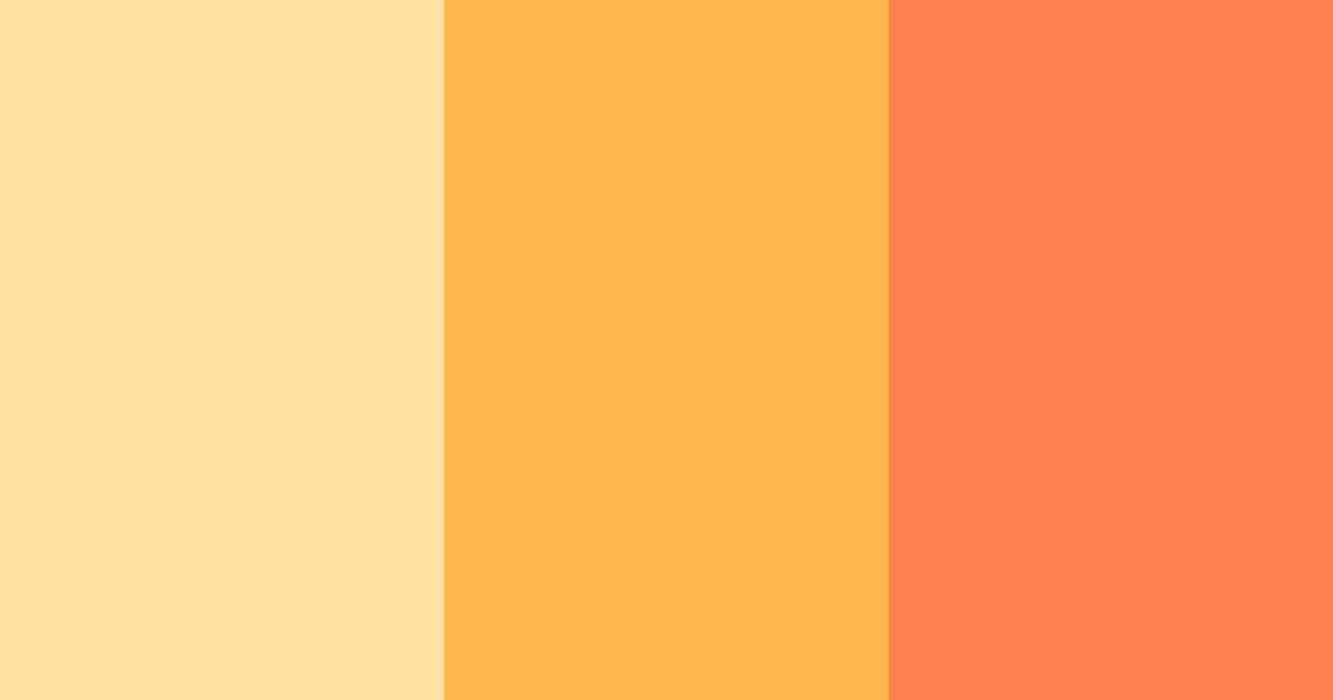 Download bright orange color palette PNG image (landscape)