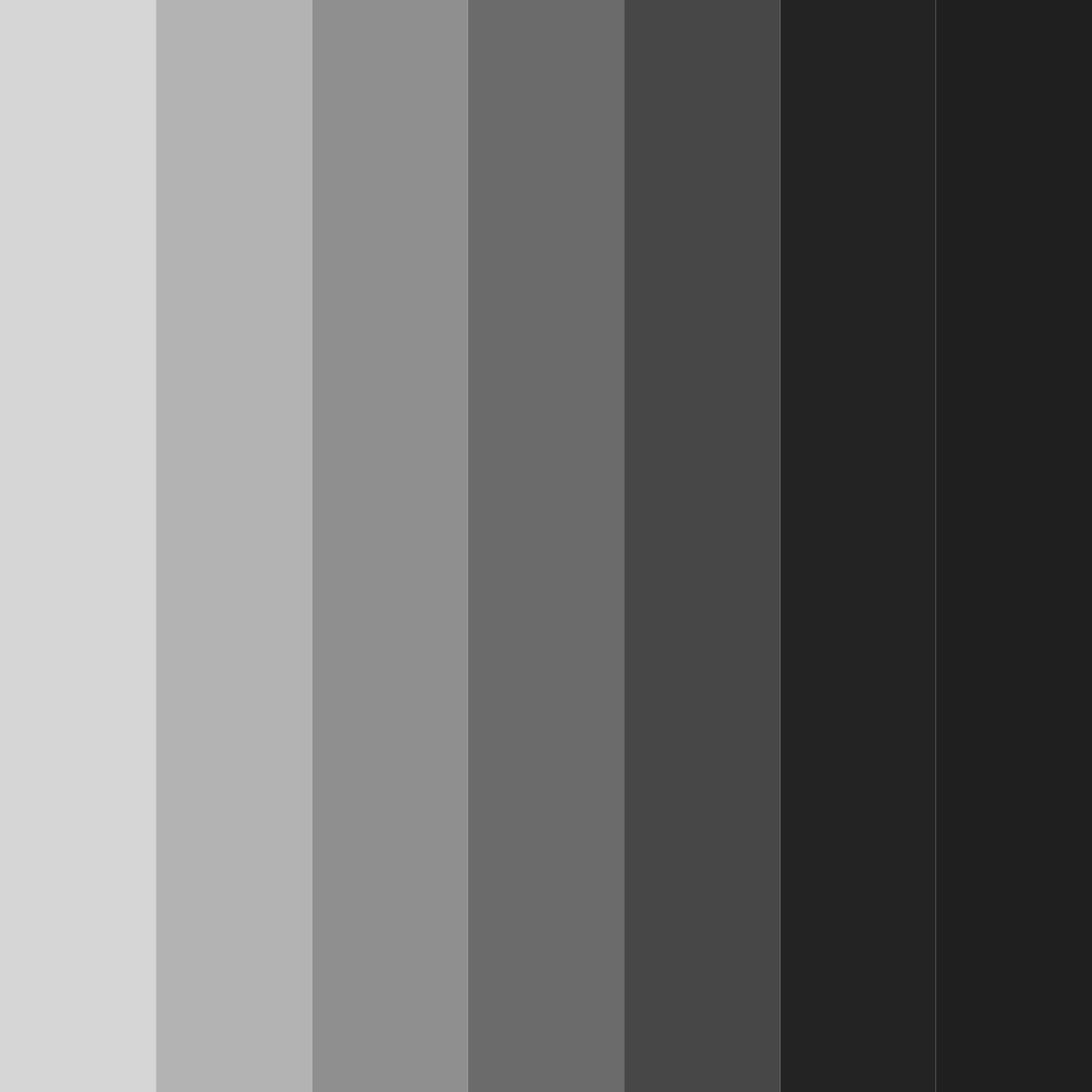 Download shades of shadow color palette PNG image (square)