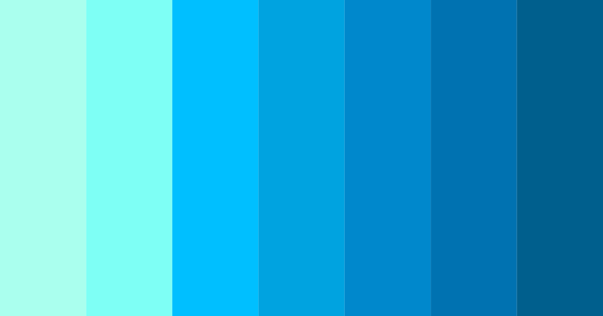 Download electric ocean color palette PNG image (landscape)