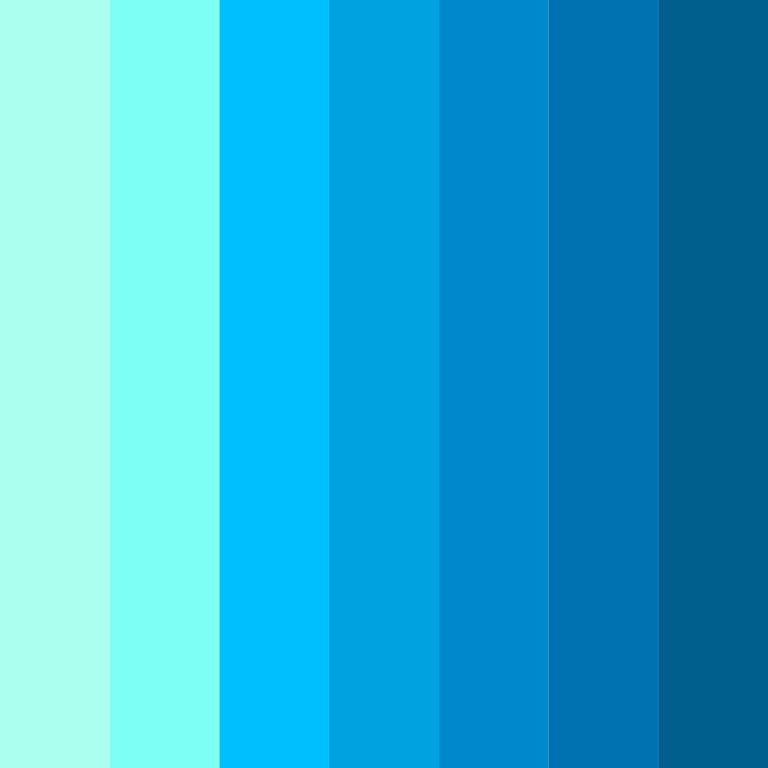 Download electric ocean color palette PNG image (square)