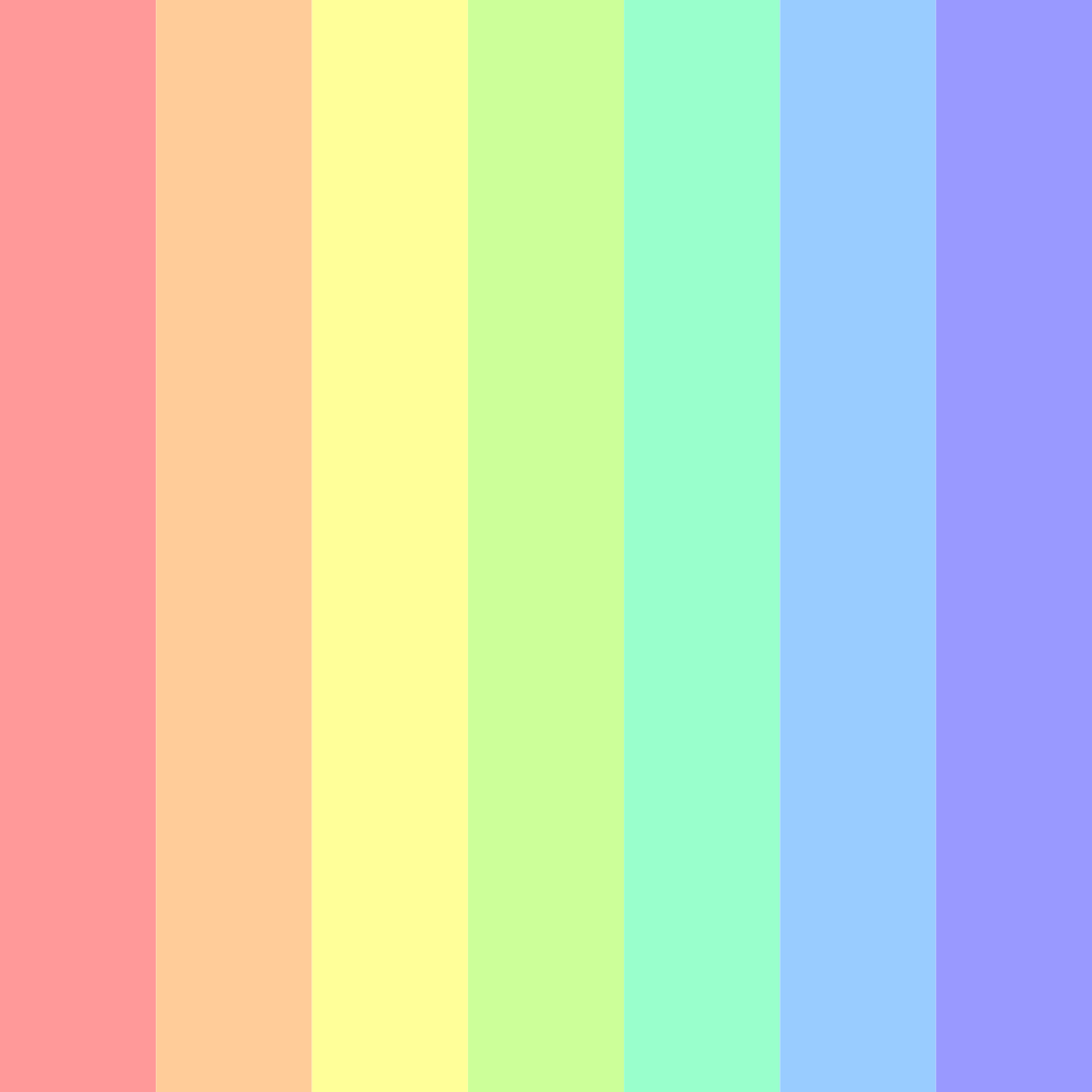 Download colorful rainbow color palette PNG image (square)