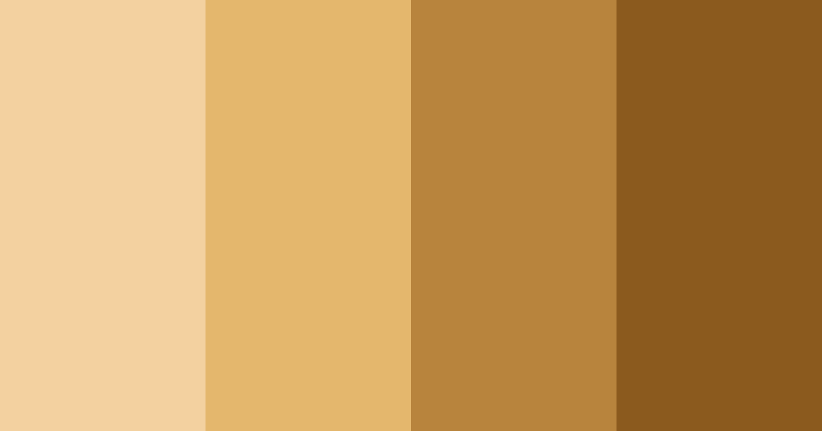 Download golden brown color palette PNG image (landscape)