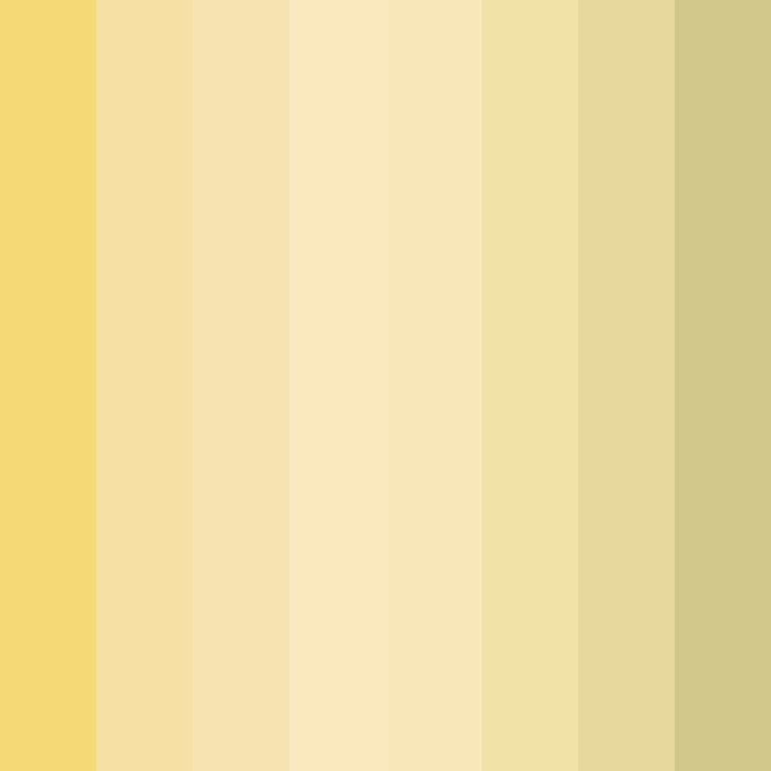 Download soft yellow color palette PNG image (square)